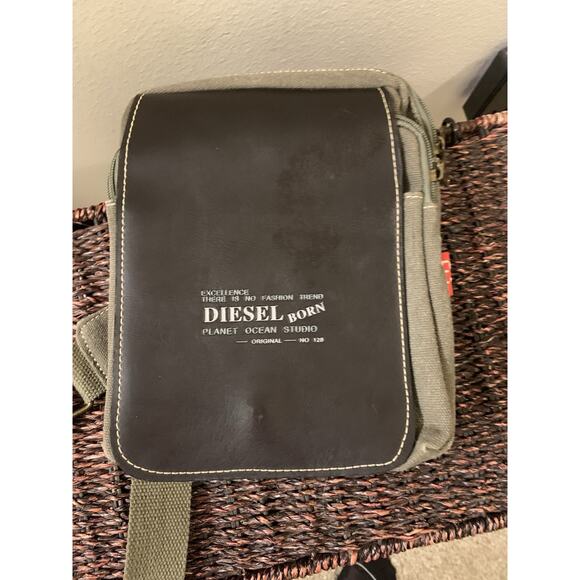 Diesel Crossbody Bag Spare Parts Green Utility Shoulder Bag - Picture 5 of 12